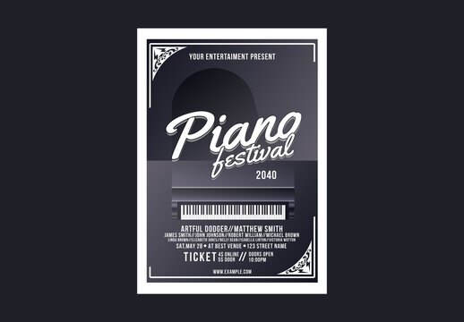 Piano Festival Flyer Tamplate