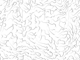 seamless pattern of paper. black linear pattern on wgite background. Premium topographic background. Geographic banner for travel.