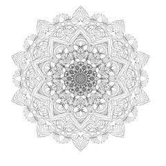 ornamental round lace pattern
