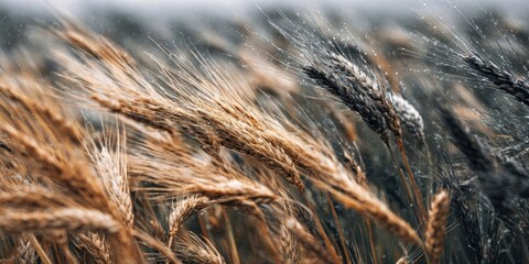 Wheat Fusarium Head Blight, Cereal Crop Disease Close-Up