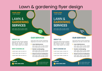 This editable social media flyer template enhances your garden services' online presence. It is perfect for promoting landscaping, lawn care, and outdoor design services across various platforms.