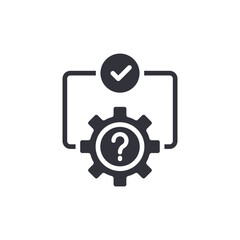Process Problem Solving Gear Question Mark Icon