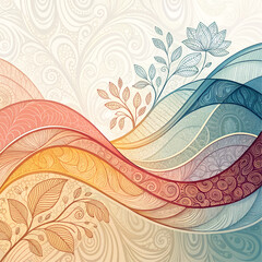 abstract floral background vector illustration