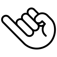 Promise Sign Icon with Line Style