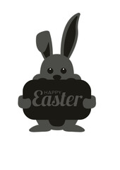 easter bunny with a white background