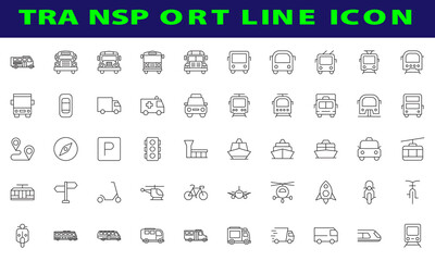 Transport icons Set