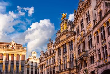 Grand Place in Brussels city, Belgium, famous landmark