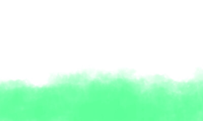 Fototapeta premium A refreshing mint green watercolor wash gently transitions into a clean white space, creating a serene and calming visual effect isolated on a transparent background