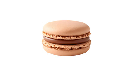brown chocolate macaron, png, isolated on transparent background, perfect for food marketing and advertising