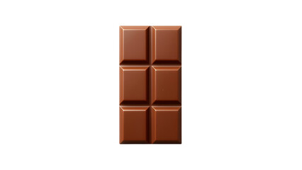 Chocolate bar top down view, png, isolated on transparent background, perfect for food marketing and advertising