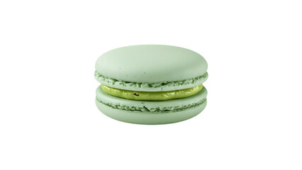 green pistachio macaron, png, isolated on transparent background, perfect for food marketing and advertising