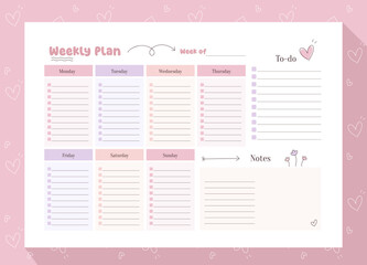 cute weekly planner