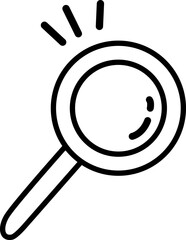探す・調べる・検索をテーマにした、手描き風で親しみやすい虫眼鏡アイコン素材｜ポップで使いやすいベクターイラスト