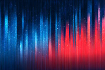 Digital Cascade of Red and Blue Light Through a Starry Void