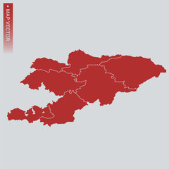 Kyrgyzstan map