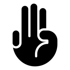 Third Icon with Solid Style