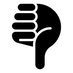 Thumbs Down Icon with Solid Style