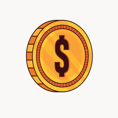 dollar sign icon coin