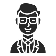 Avatar with Glasses Icon