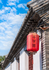 chinese temple roof and sky