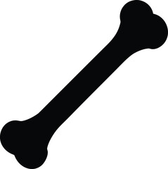 Dog Bone Icon Vector Canine Treat Chewing Toy Symbol Animal Pet Isolated Design Black and White Drawing Veterinary Clinic