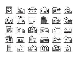Fototapeta premium Startup Business Strategy and Innovation Line Icons Set.