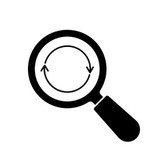 Search icon outline editable stroke line drawing eps