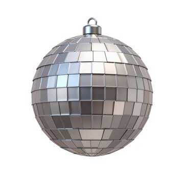 disco ball, retro shine orb, mirror tile 3D Icon &ndash; Glossy Minimal Emoji Style, Isolated PNG object