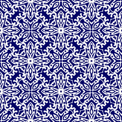 Dark blue and black intricate geometric pattern abstract