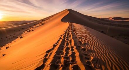 Sandboarding Sunset Action