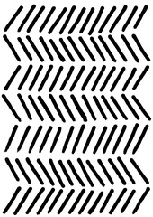 Black Tire Track Vector Seamless Pattern