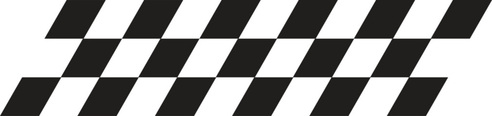 Obraz premium Checkered Racing Flag Banners vector - Finish Line Pattern Vector
