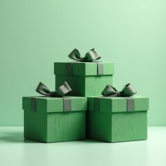 Green Wooden Gift Elegance Gift Box