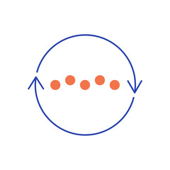 Searching icon outline editable stroke line drawing eps