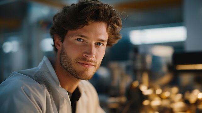 Nanotechnology expert adjusting parameters on a plasma-enhanced chemical vapor deposition machine, emotion of precision and pride visible, symbolizing advanced material synthesis, cleanroom