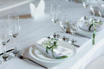 wedding table setting