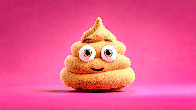  Icone de caca sur fond rose