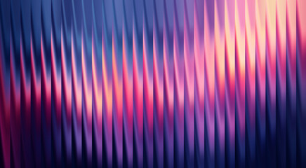 Abstract illustration of rippling, colorful, metallic pattern with gradient