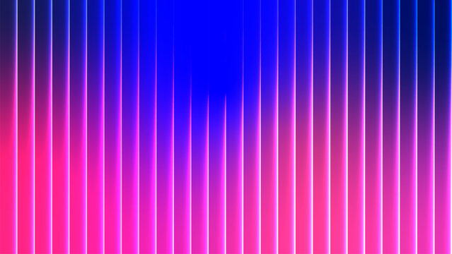 Vibrant vertical stripes of blue and pink create a dynamic abstract background with a futuristic feel