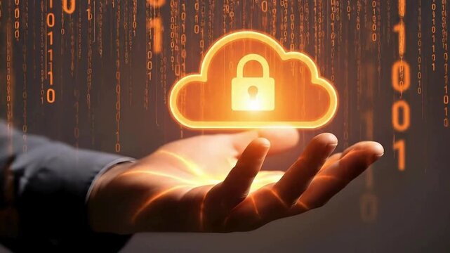 Secure cloud services protecting digital data with cutting edge technology and modern cyber security solutions for business innovation