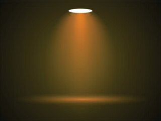 Dramatic single light source illuminating the scene with warm hues