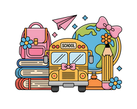 back to school vector illustration