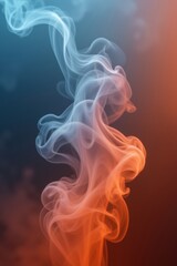Ethereal smoke rising with vibrant colors creates a mesmerizing abstract effect perfect for backgrounds and artistic designs