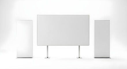 Blank Display Boards Perfect for Presentations, Advertising, and Information
