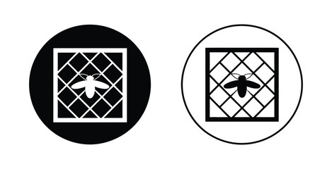 Minimalist insect screen icons representing pest control and hygiene solutions for homes and businesses