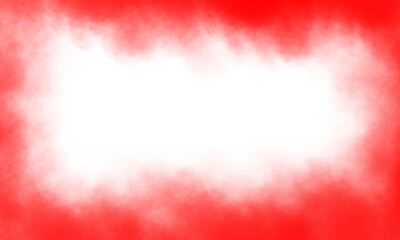 A vibrant red watercolor frame with a soft, diffused edge, creating a visually appealing border for text or images, isolated on transparent background the texture adds depth and interest