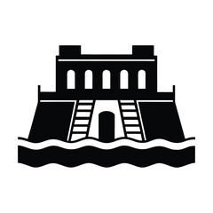 Dam Symbol Minas Gerais Vector