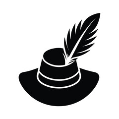 Dancer Hat with Feathers Illustration