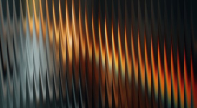 Abstract of illuminated light and shadows, forming a gradient with a striking pattern. The textures create a sense of depth and dimension. The warm colors draw the eye 