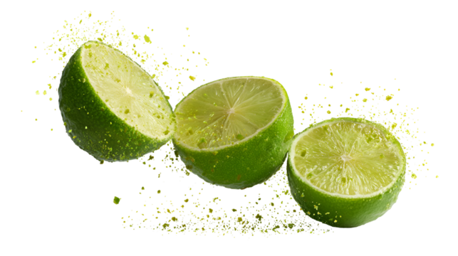 Two ripe red and yellow cherries with green leaves on a dark background